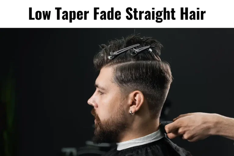 Low Taper Fade Straight Hair